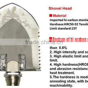 High Tech Forged Camp Shovel , Multifunction Tool for Camping Hikng Garden Didding ,imported Material Tool thumbnail-2