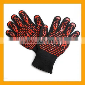 2017 ZMSAFETY Flame and Heat Resistant BBQ Grilling Cooking Gloves Non-slip Silicone Grill Gloves thumbnail-1