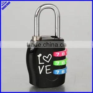 3 Digit Zinc Alloy Travel Password Luggage Lock thumbnail-1