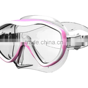 Silicone and Tempered Glass Kids Diving Set, Prescription Diving Mask(MK-1505) thumbnail-1