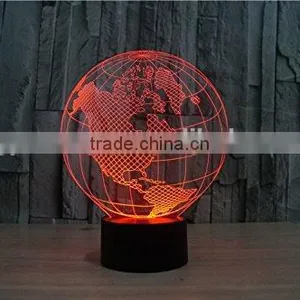 3D Lamp LED Night Light Colorful Atmosphere Lamp With USB Cable thumbnail-4