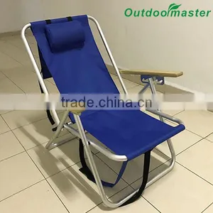 Outdoor Lightweight Beach Backpack Blue Camping Chair Foldable thumbnail-1