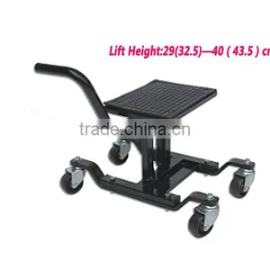 300LBS Adjustable Motorcycle MotoCross Dirt Bike Lift Stand With Wheels thumbnail-1