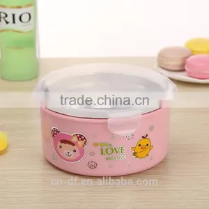 Round Food Container Leak-proof Stainless Steel Insulated Lunch Box thumbnail-4