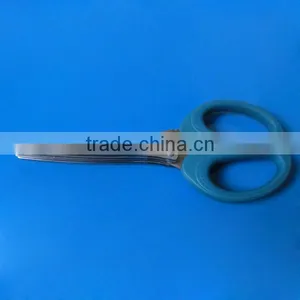 5 Blades Stainless Steel Herb Scissors With Blue Handle thumbnail-1