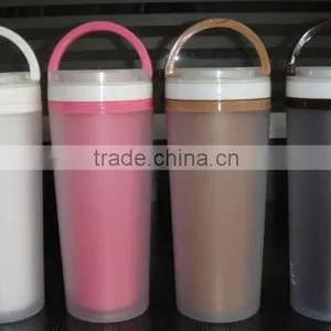 Oem Cheap 300ml Portable Double Layer Plastic Space Drinking Water Bottle Cup as Seen on tv thumbnail-3