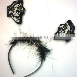 Funny Halloween Ghost Headband With Hair thumbnail-1