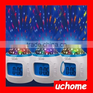 UCHOME Room Sky Moon-Star Projection Backlight Clock for Kids thumbnail-3