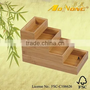 4pcs Bamboo Storage Box thumbnail-1