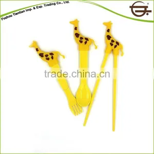 Child Melamine Cute Gift Spoon Fork Set China thumbnail-1