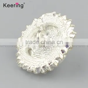Fashionable Custom Pearl Rhinestone Buttons for Garments WBK-1464 thumbnail-4