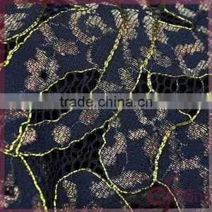 Jacuqard Floral Design Metallic Wholesale Swiss Lace Fabric for Dress/ Tops thumbnail-6