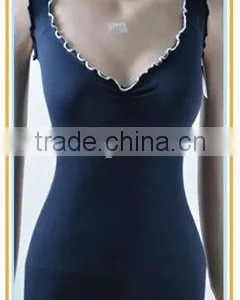 Seamless Singlet for Ladies With Lace thumbnail-1