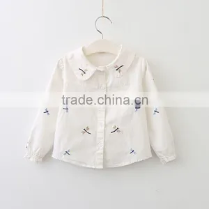 NEW Pictures of Girls Cotton Tops Wholesale Kids Weekday Fashion Back Neck Blouse Designs thumbnail-3