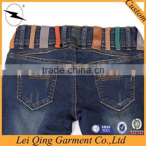 Fashion Newest Hot Sale Blue Denim Slim Fit Ladies Jeans Top Design thumbnail-5