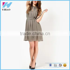 Korean Advanced Fashion Apparel Wholesale Women Summer Skater Dresses thumbnail-1