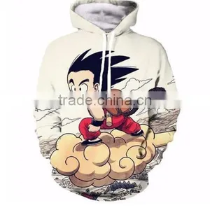 M-6XL Anime Dragon Ball Z Pocket Hooded Sweatshirts Kid Goku 3D Hoodies Pullovers Men Women Long Sleeve Outerwear New Hoodie thumbnail-1