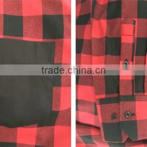 Latest Design Twill Checked With Contrast Pocket Casual Men's Shirt thumbnail-2