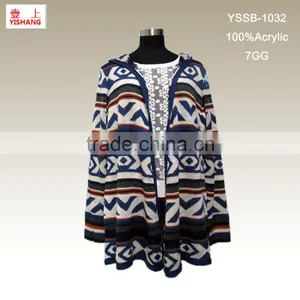 Jacquard Sweater 100%Acrylic Hot Sale Fashion Lady Dress Sweater thumbnail-1