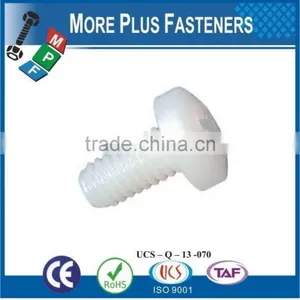Made in Taiwan Hex Socket Plastic Cap Screw Cross Recess Pan Head Plastic Material Screw thumbnail-4