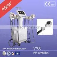 V100 Multi Function 5 in 1 Diode Laser Vacuum RF Roller Cavitation Liposuction Sixpolar RF Slimming Beauty Machine thumbnail-1