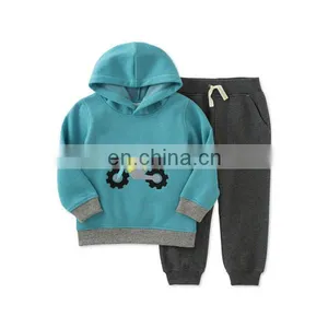 Little Boys' Graphic-Print Hoodie & Pants Set,Boy Pant Coat Set thumbnail-1