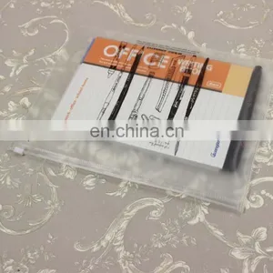 Custom Design China Factory Wholesale High Quality Custom Printing Pvc Stationery Plastic Pens Packaging Zipper Bags thumbnail-1