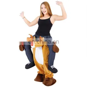 Funny Piggyback Ride On Costume Pick Me Up Reindeer Costume thumbnail-1