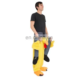 Funny Piggyback Shoulder Ride Pick Me Up Chicken Costume thumbnail-4