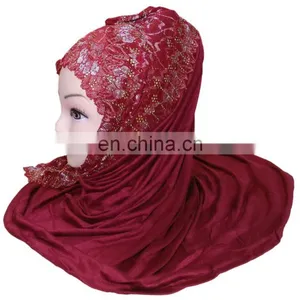 2-Way Style Maroon Color Designer Stoles 2017 / Womens Party Wear Scarf 2017 / Ladies Casual Wear Hijab Scarves (scarves Scarf) thumbnail-5
