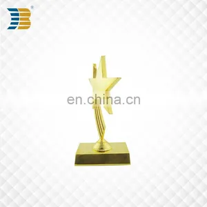 Star Shape Custom Gold Plated Award Trophy thumbnail-1