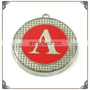 Enamel Effect Zinc Alloy Round Medal Shape Letter Xmas Decoration thumbnail-1
