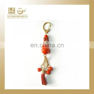 Custom Leather Tassel Keychain thumbnail-4