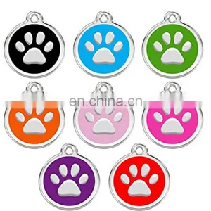 Dog Tags Pet Tags Cat Tags With Round Paw Shape thumbnail-3