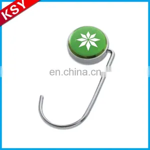 Fine Workmanship Metal Table Square Shaped Foldable Bag Hook Magnetic Hanger thumbnail-2