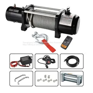 4x4 9500lbs Wireless Control Jeep Electric Winches 12V thumbnail-3