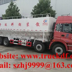 High Quality and Competitive Price FOTON AUMAN 8*4 LHD 40m3 20tons Bulk Feed Delivery Truck for Sale thumbnail-1