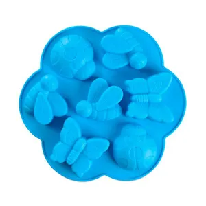 Free Sample Food Grade Heat Resistant Nontoxic Silicone Mousse Cake Friandises Pudding Baking Mold Tool Hexapod Shape thumbnail-2