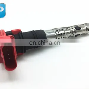 Red Ignition Coil Spark Plug for VW AUDI S4 S6 A6 A8 OEM# 077-905-115 077905115 thumbnail-1