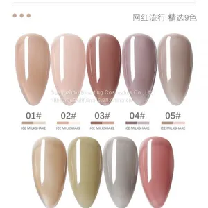 Color Full / Clear Monochrome Nail Polish Gels Stays On Nails For Three Weeks thumbnail-1