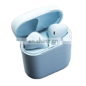 2020 Amazon Hot Sale I12 Maracoon Stereo Bass Music for Mobile IPX4 Mini Type-c Ear Buds Wireless Bluetooth Earphone thumbnail-2