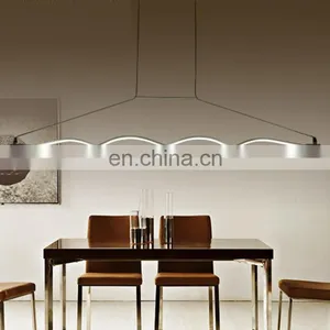 Beautiful Wave Shape Design Pendant Light 2018 Acrylic Chandelier Pendant Lamp Holder thumbnail-5