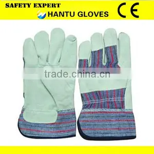 Top Quality Full Palm EN388 Leather Work Glove Safety Glove thumbnail-4