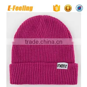 Wholesale Beanie Hat With Woven Label thumbnail-2