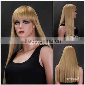 W3361 7A Grade Brazilian Virgin Human Hair Straight Full Lace Wig thumbnail-1