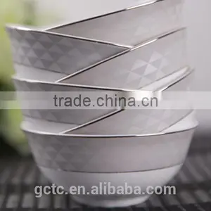 Fine Bone China Geometry Style Bowl thumbnail-3