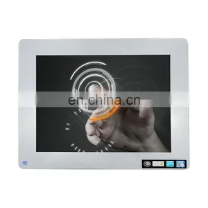 Oscan Industrial Metal Case 12 Inch Embedded Open Frame Touch Screen Monitor VGA DVI thumbnail-1