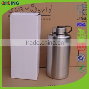 64 oz Stainless Steel Wide Mouth Aluminum Sports Bottle Big Flow Lid With Finger Holder HD-104A-38 thumbnail-3