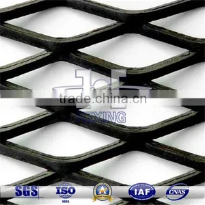 Black Low Carbon Steel Heavy Expanded Metal Mesh thumbnail-1