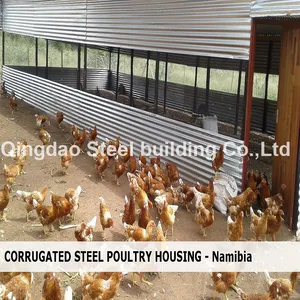 Modern Layout Design Steel Structure Layer Egg Chicken Cage Broiler Poultry Farm House thumbnail-1